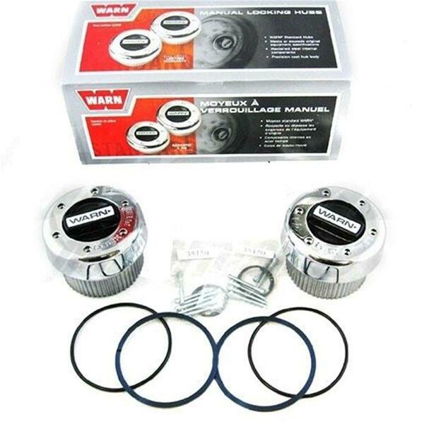 Warn Industries Standard Manual Locking Hub Kit, Chrome WAR11690